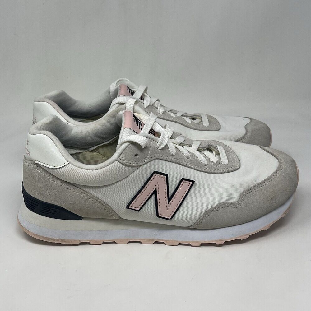 New Balance 515 V3 Sneakers Shoes Womens 10 D Wide White Pink Suede All Terrain